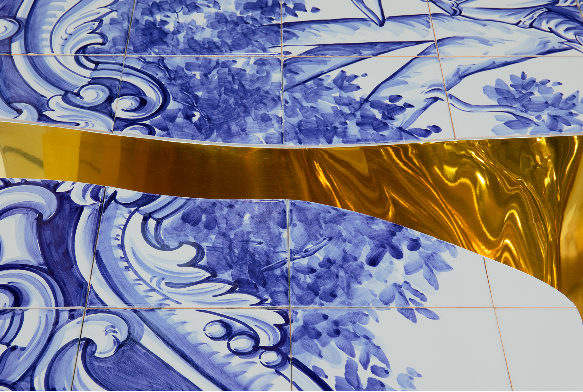 Fissure Kachel‑Couchtisch