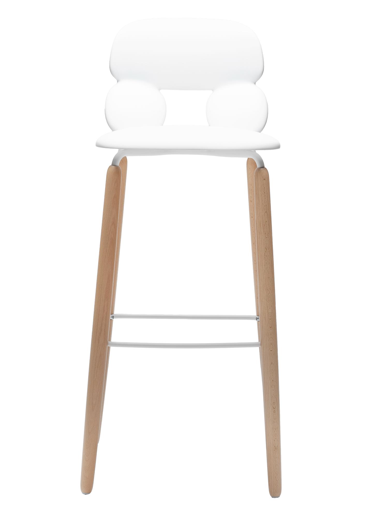 Nube W SG-80 Weißer Barhocker