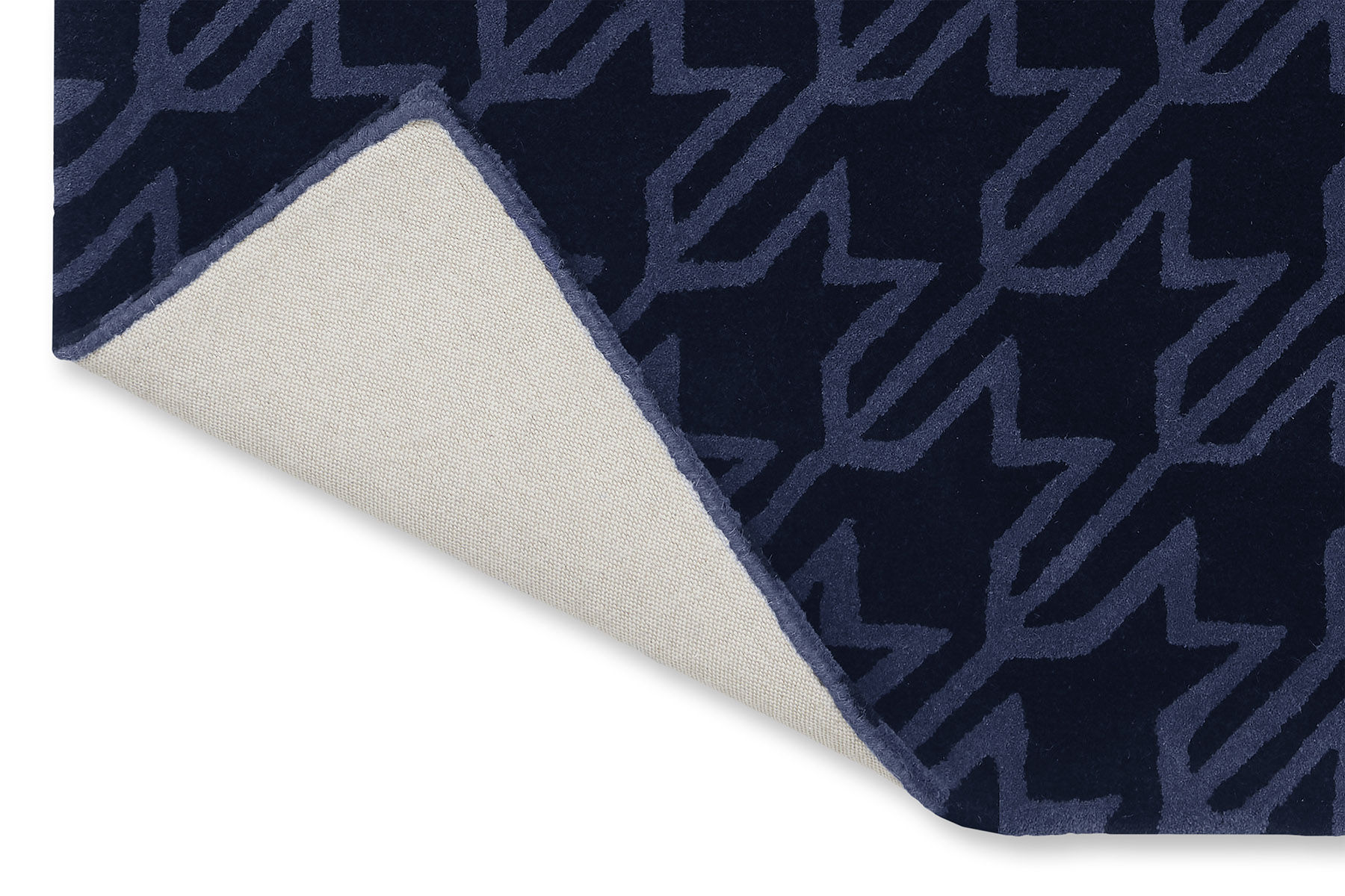 Houndstooth Dark Blue 162808 Teppich | Größe: 140 x 200 cm