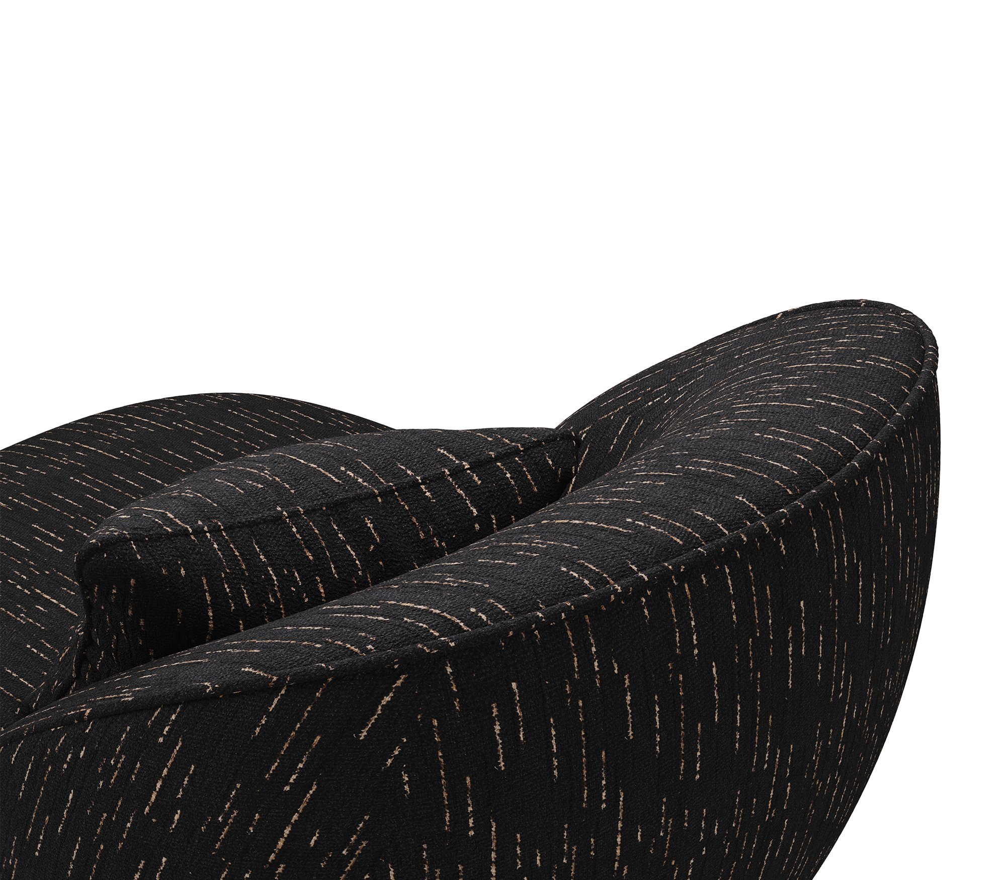 Angora Schwarzer Sessel