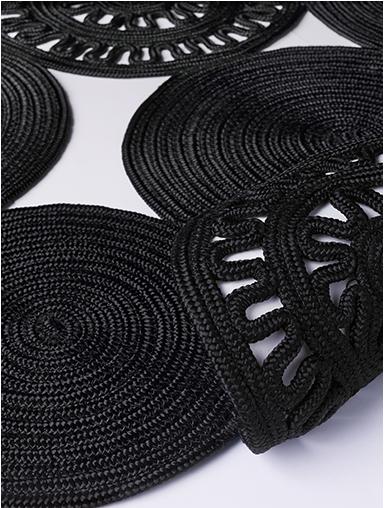 Alyssa Patchwork Black Teppich | Größe: 200 x 300 cm