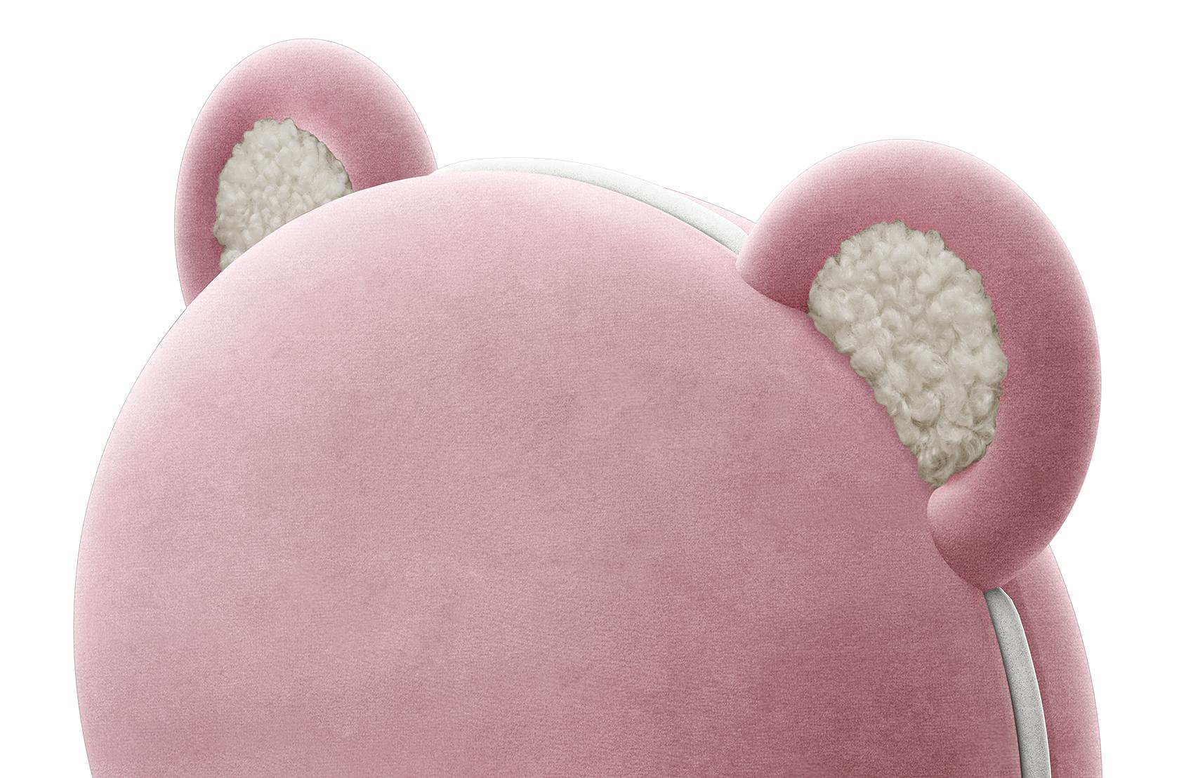 Fluffy Bear rosa Kindersessel