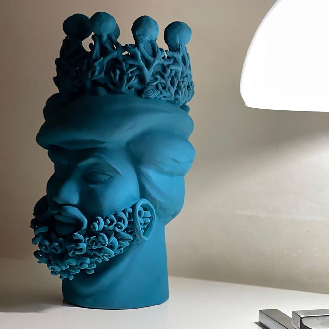 Maure‑Kopf einzigartige Skulptur