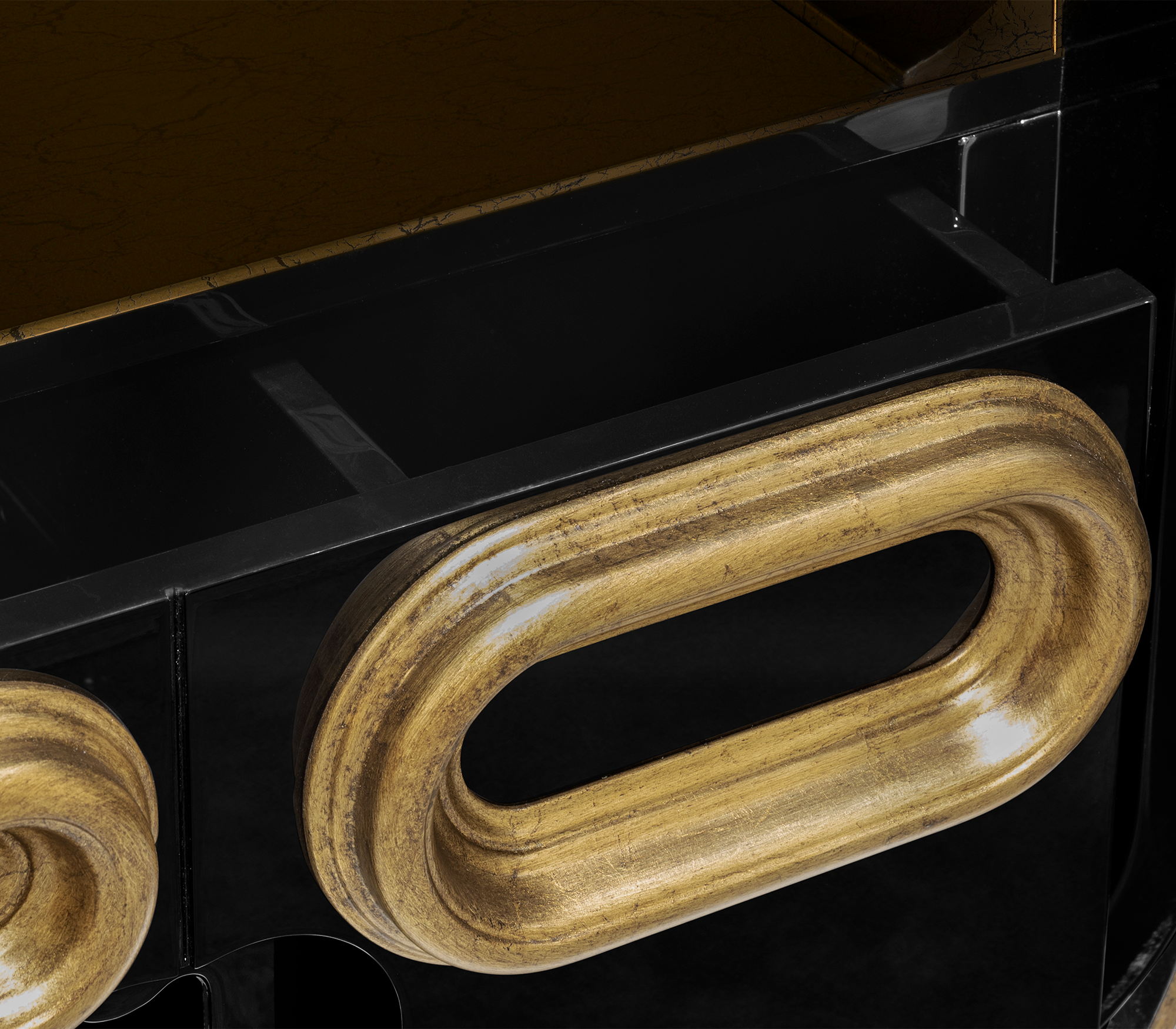 Ellipse Antikes Sideboard