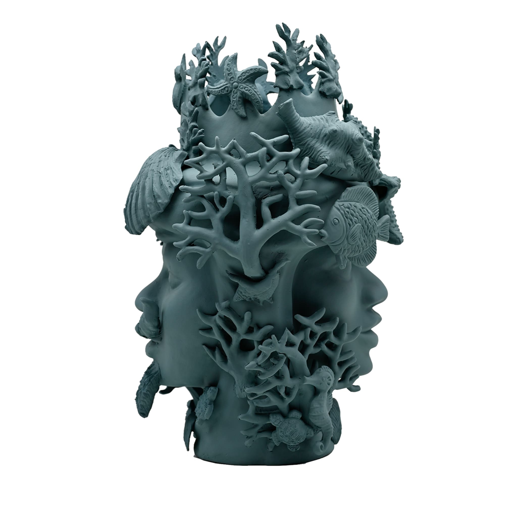Maure‑Kopf Skulptur