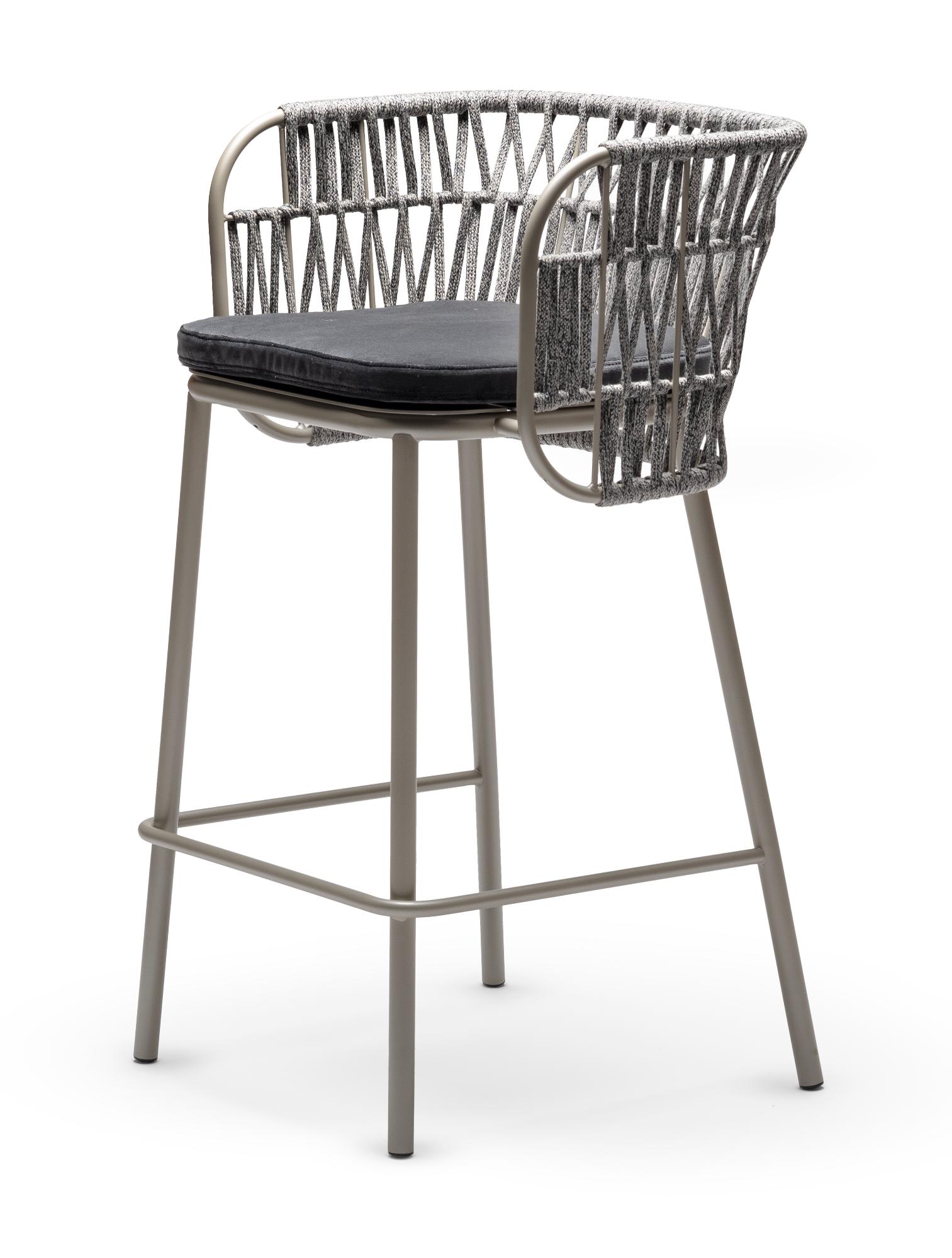 Jujube SG-Int Schwarz/Sand Outdoor-Barstuhl