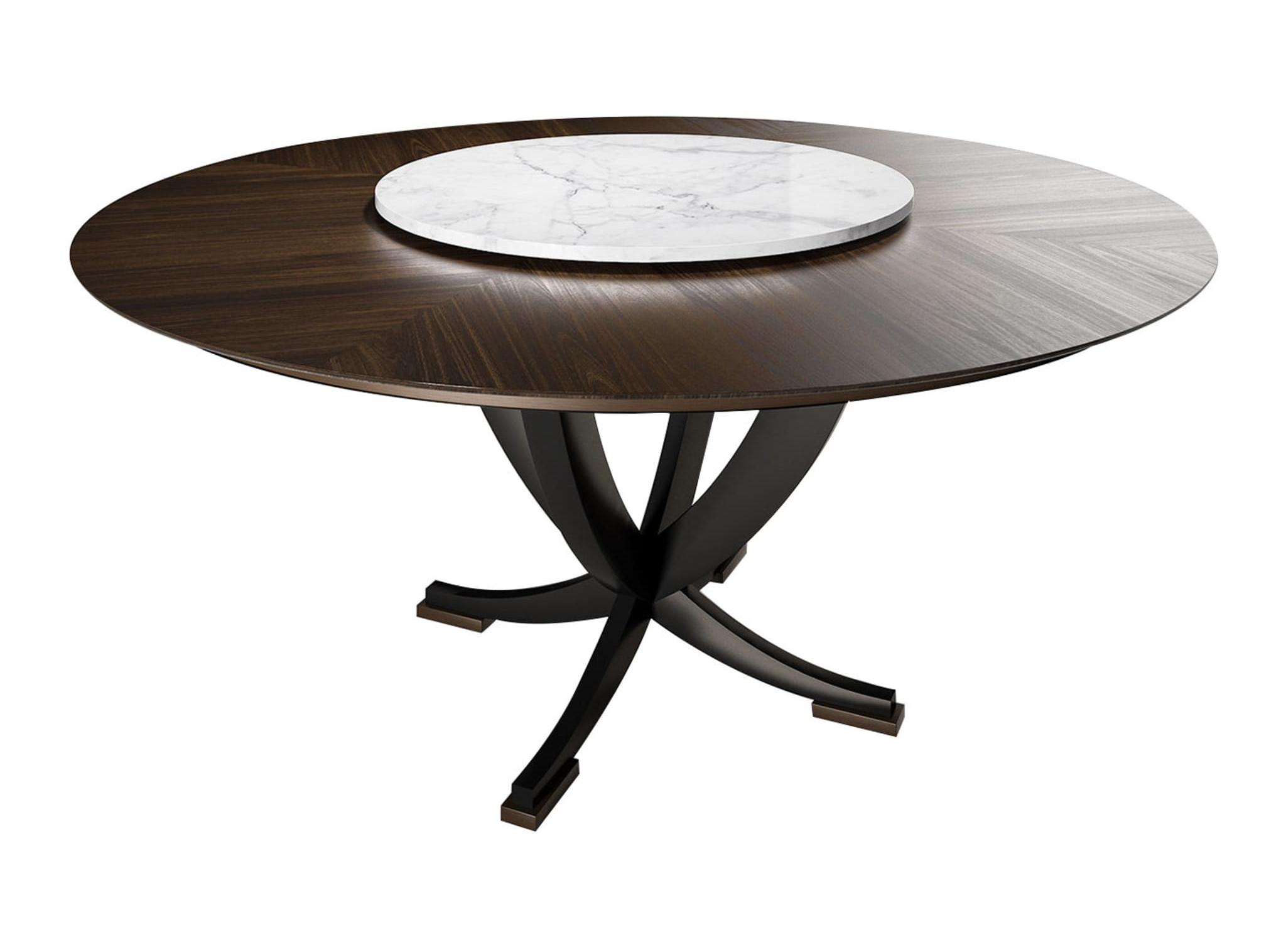 Holz‑Marmor‑Runder Esstisch