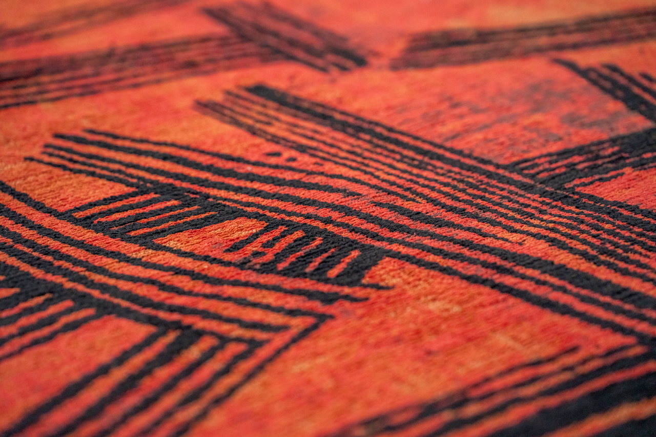 Kanji Ginger Chocolate Teppich | Größe: 280 × 390 cm