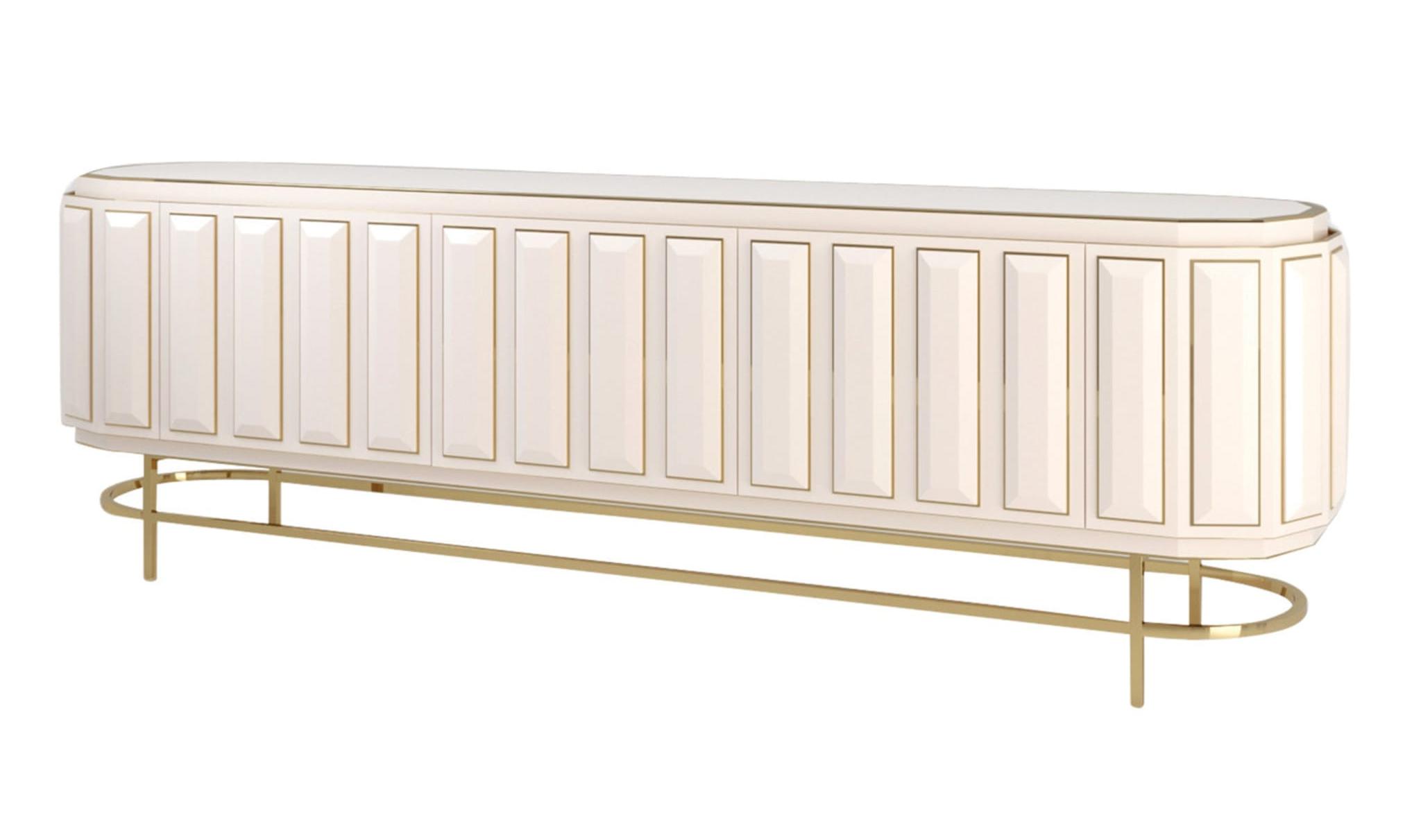 Century Zeitgenössisches italienisches Sideboard | Fertigstellung: Matt lackiert