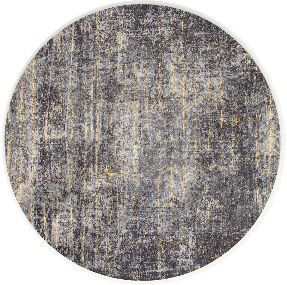 Broadway Glitter 8422 Runder Teppich | Größe: Ø 240 cm