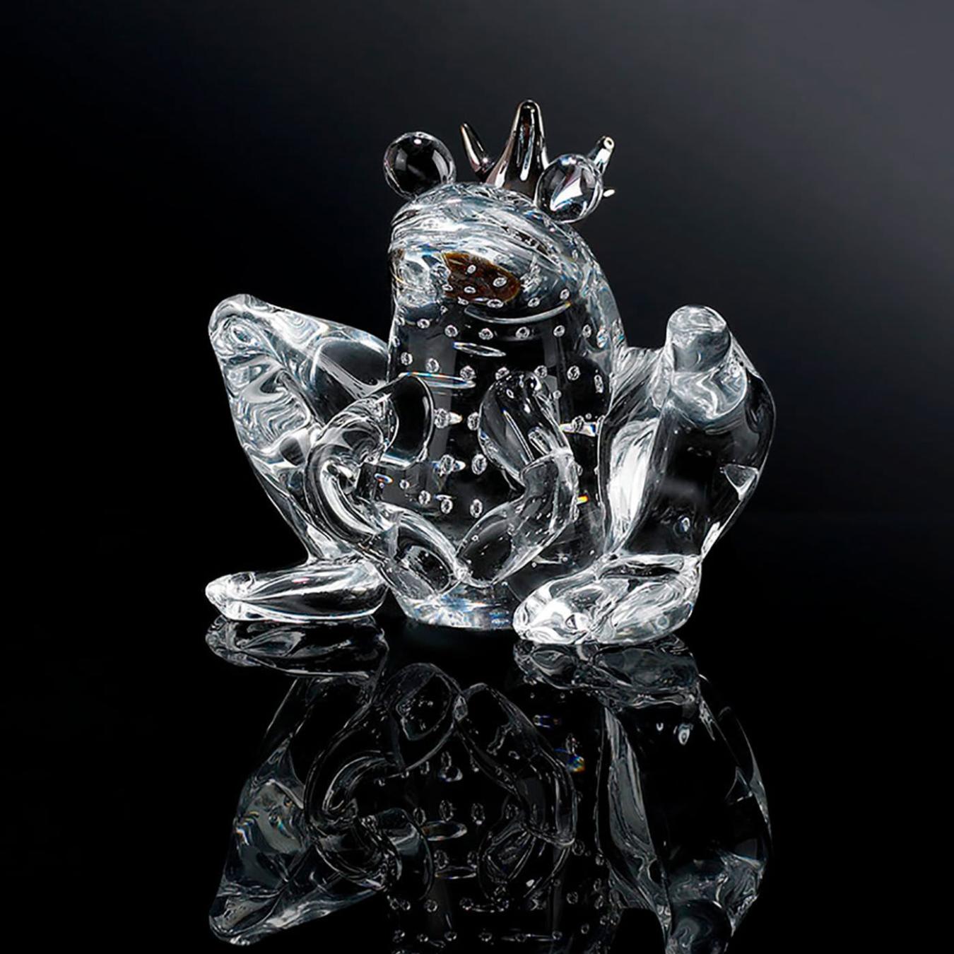 Glasfigur Froschprinz