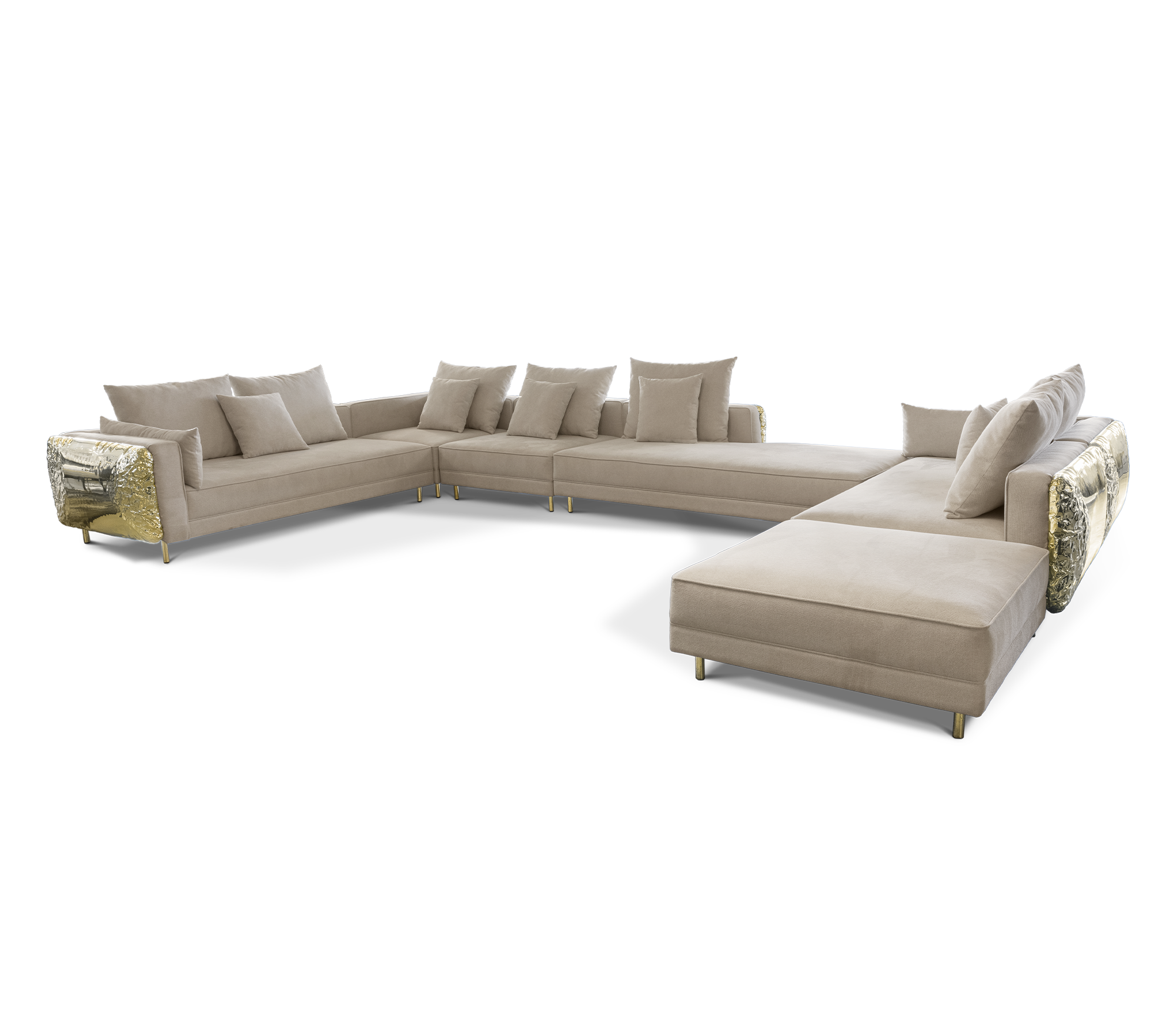 Imperia Creme‑Modulares Sofa