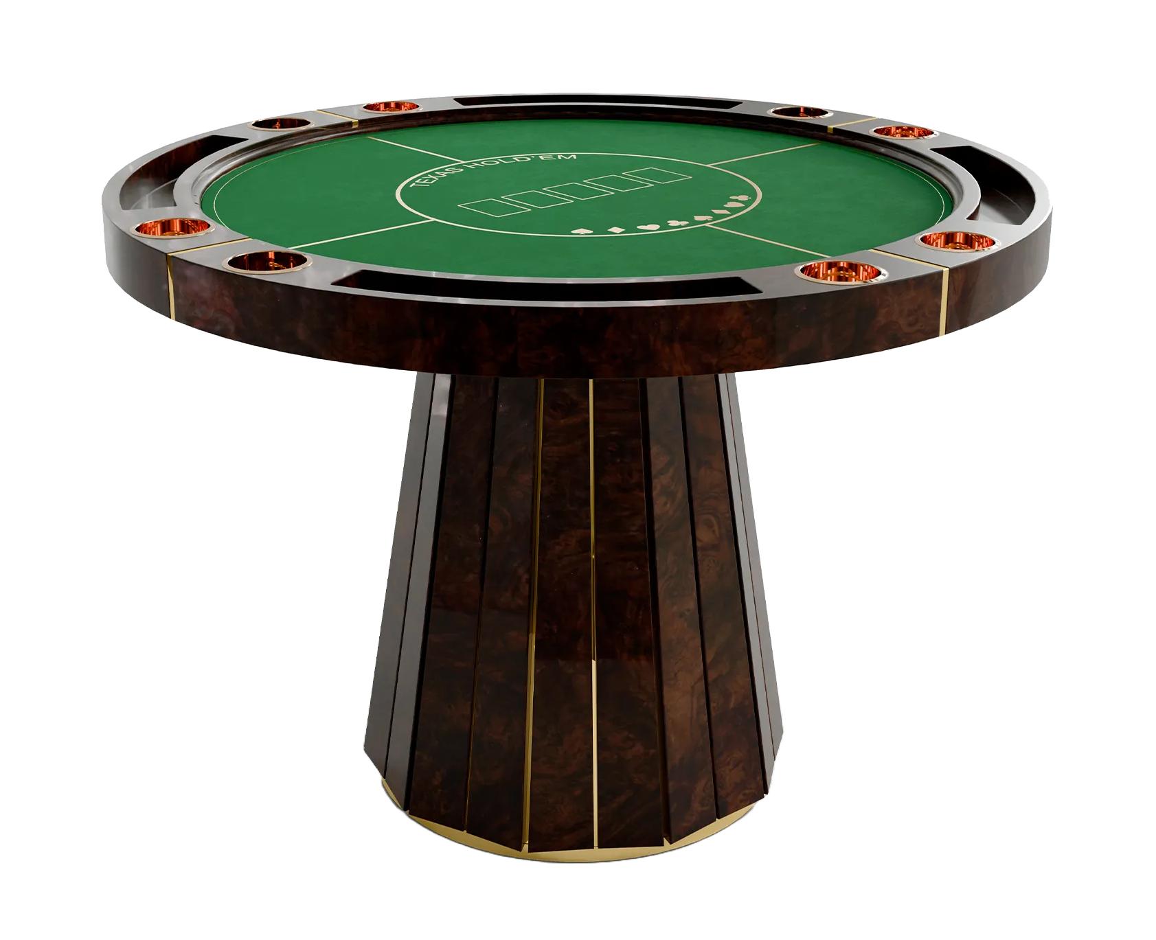 Regal Braun Poker­tisch