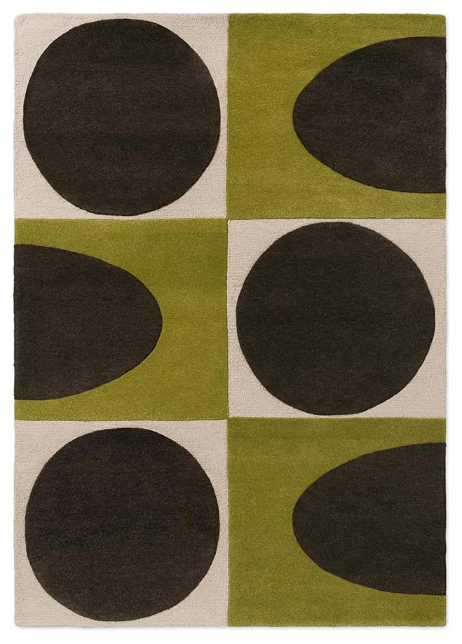 Spot Square Walnut/Lichen Teppich | Größe: 200 × 280 cm