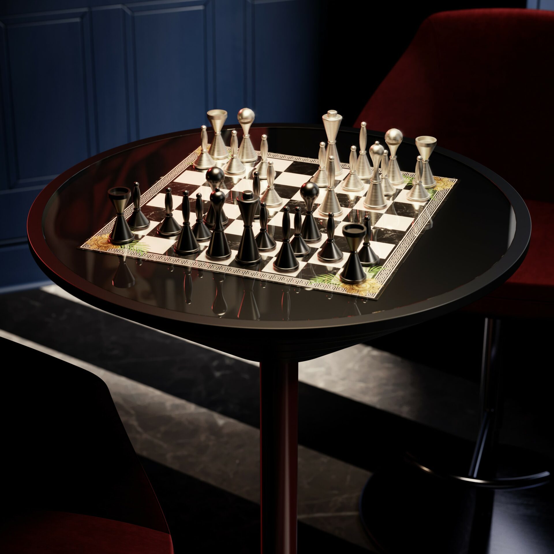 Goemon Schach &amp; Backgammon Tisch - 1