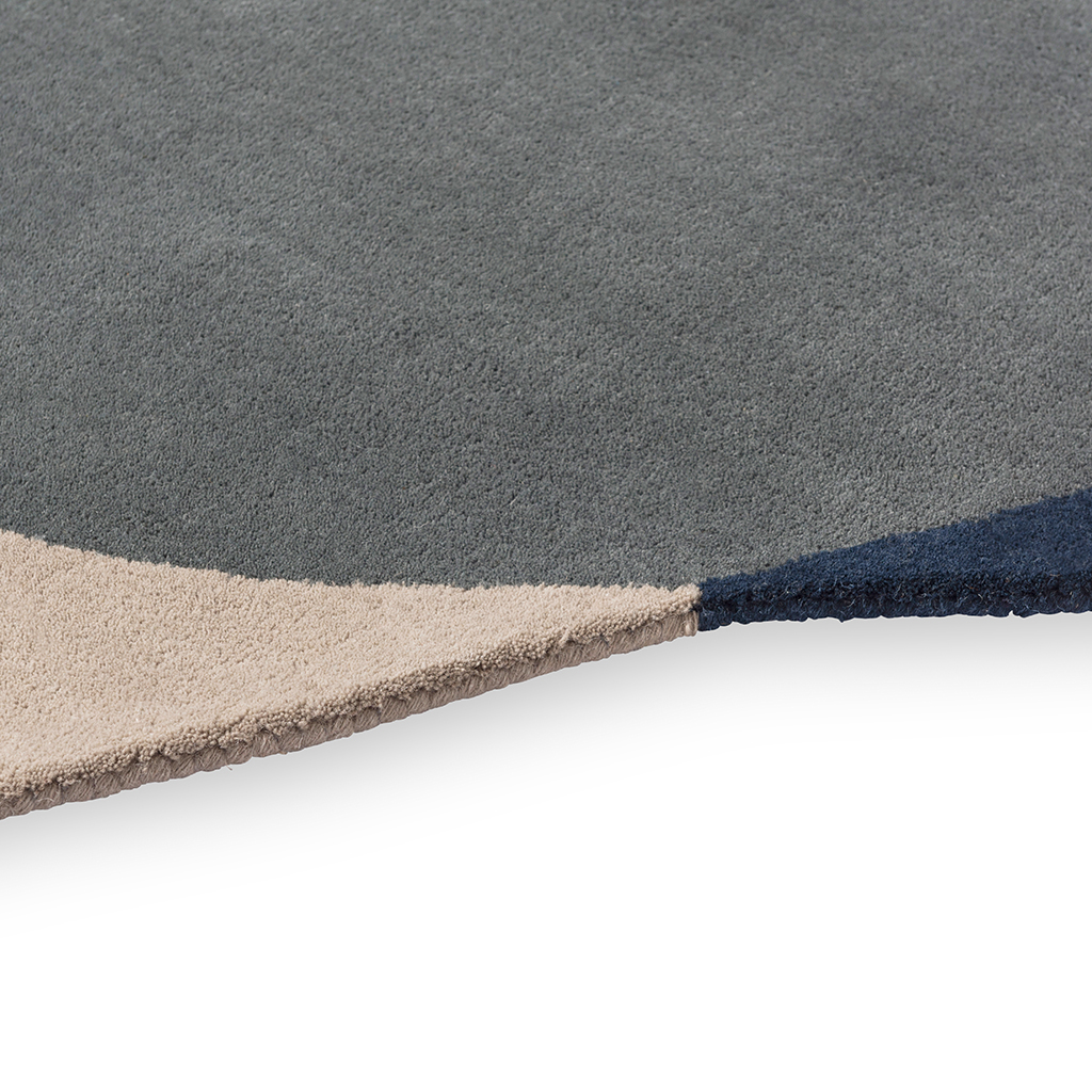 Element Arp Blue Teppich | Größe: 160 x 175 cm