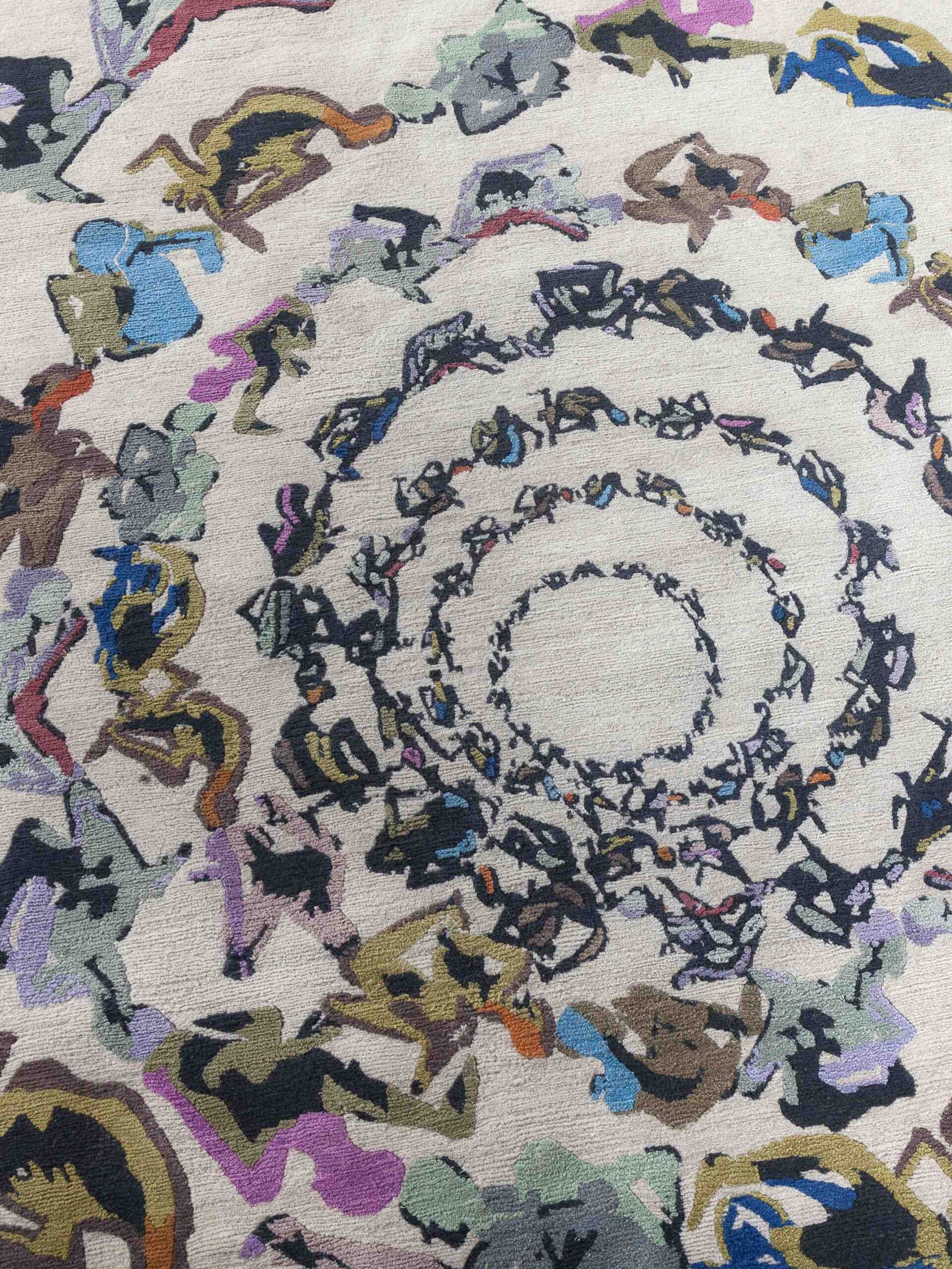 Human Circle Inferno Teppich