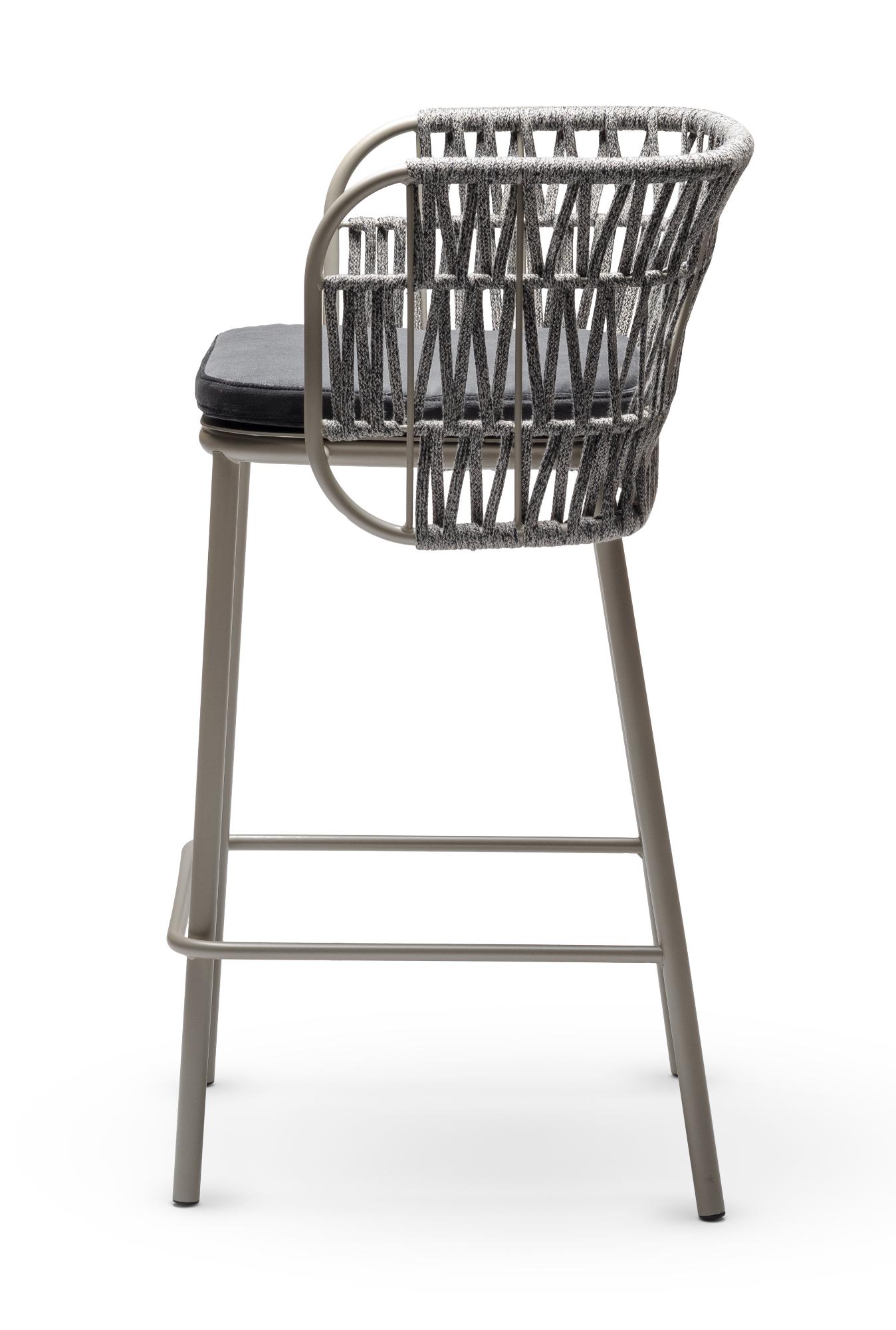 Jujube SG-Int Schwarz/Sand Outdoor-Barstuhl