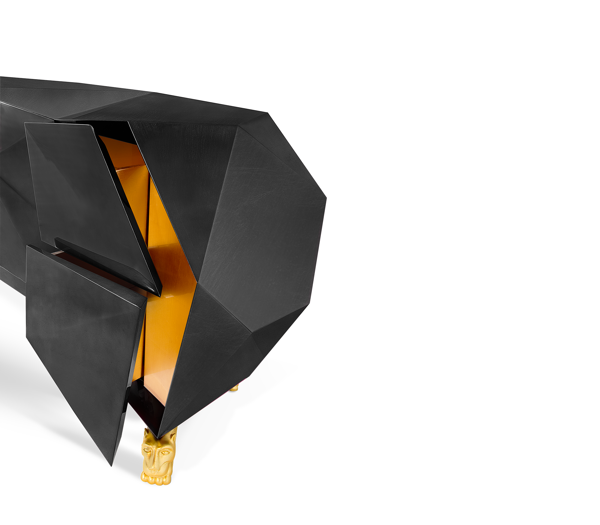 Prism Schwarzes Sideboard