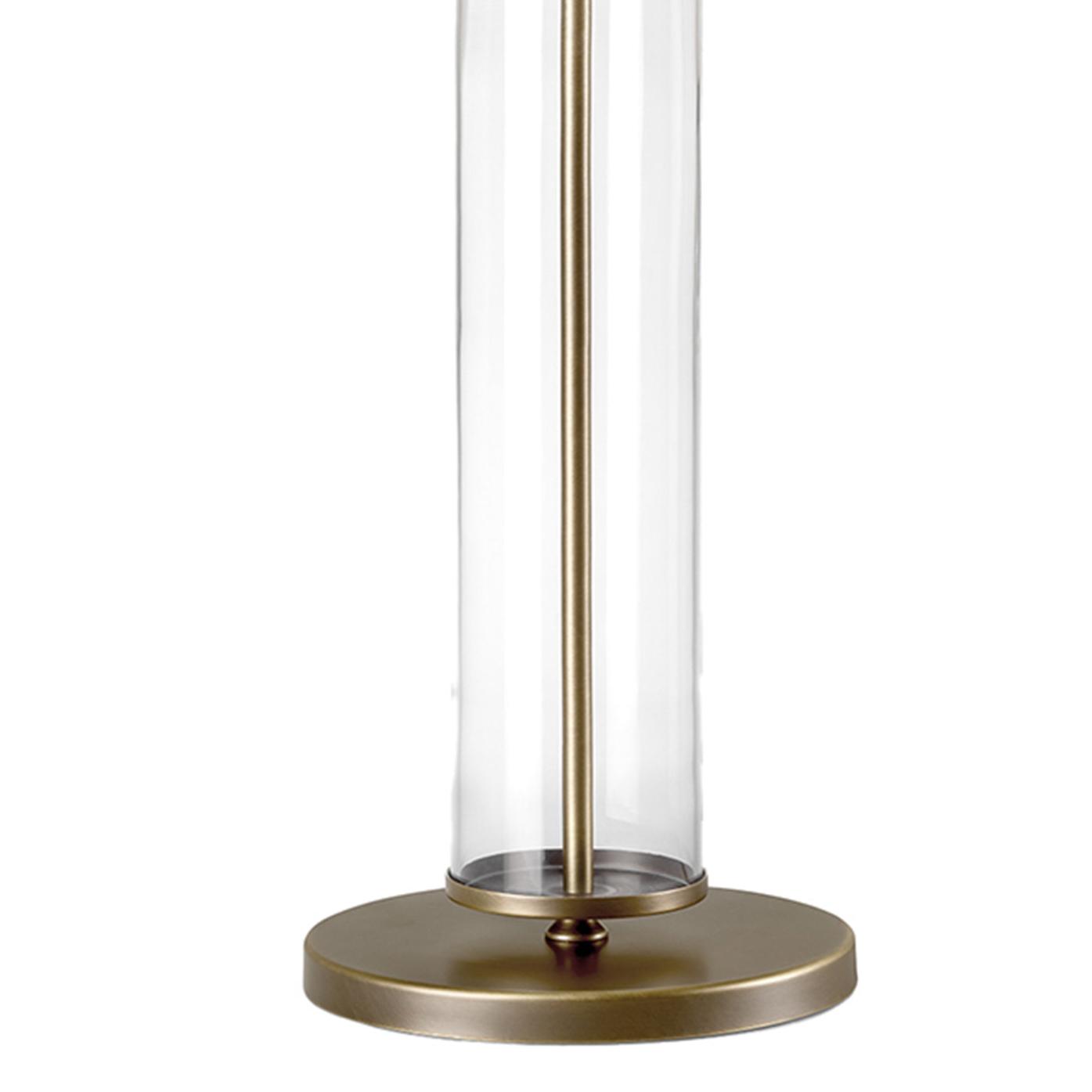Elegante Burnished Metall-Tischlampe