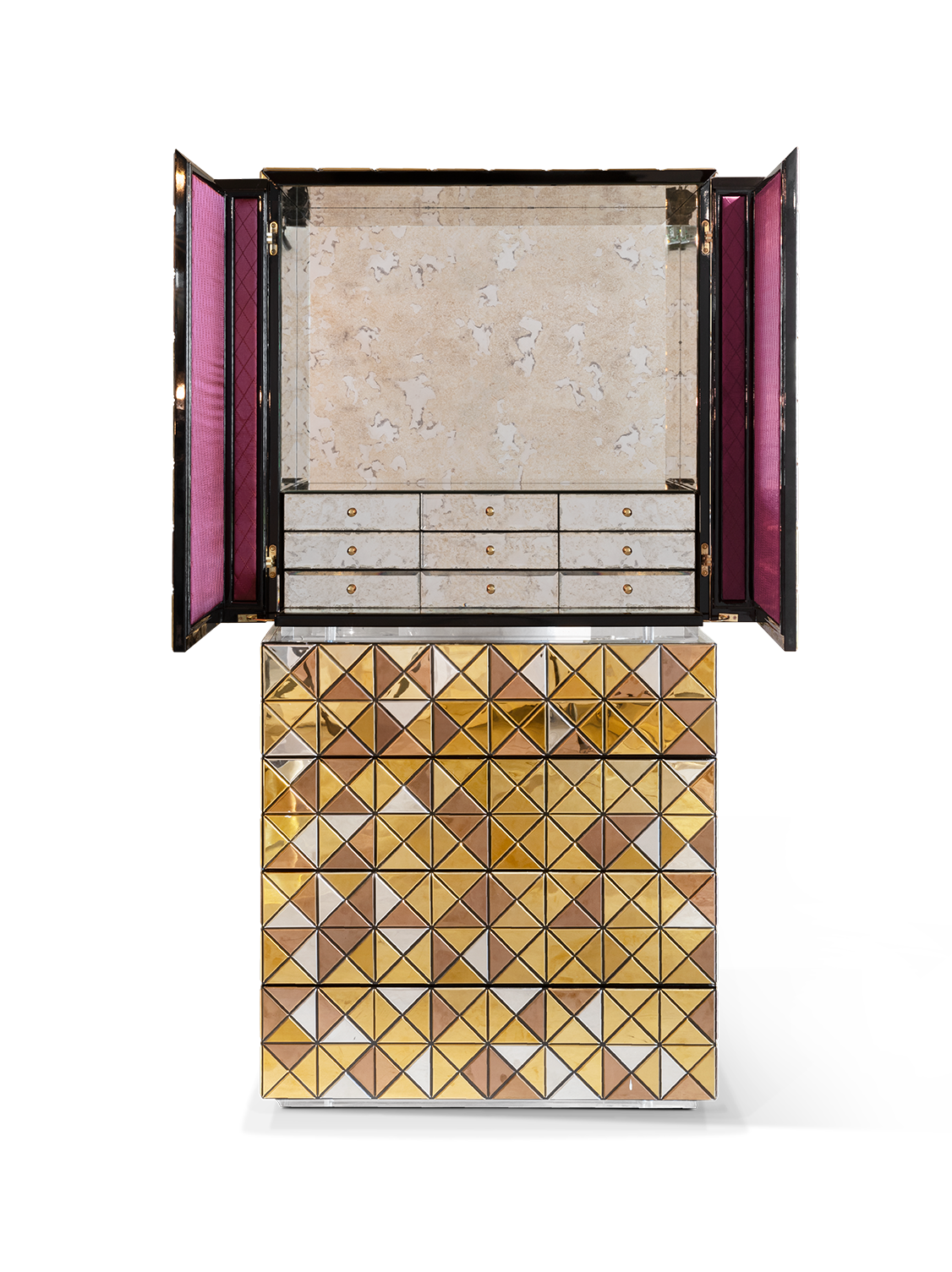 Mosaic II Gold‑Schrank
