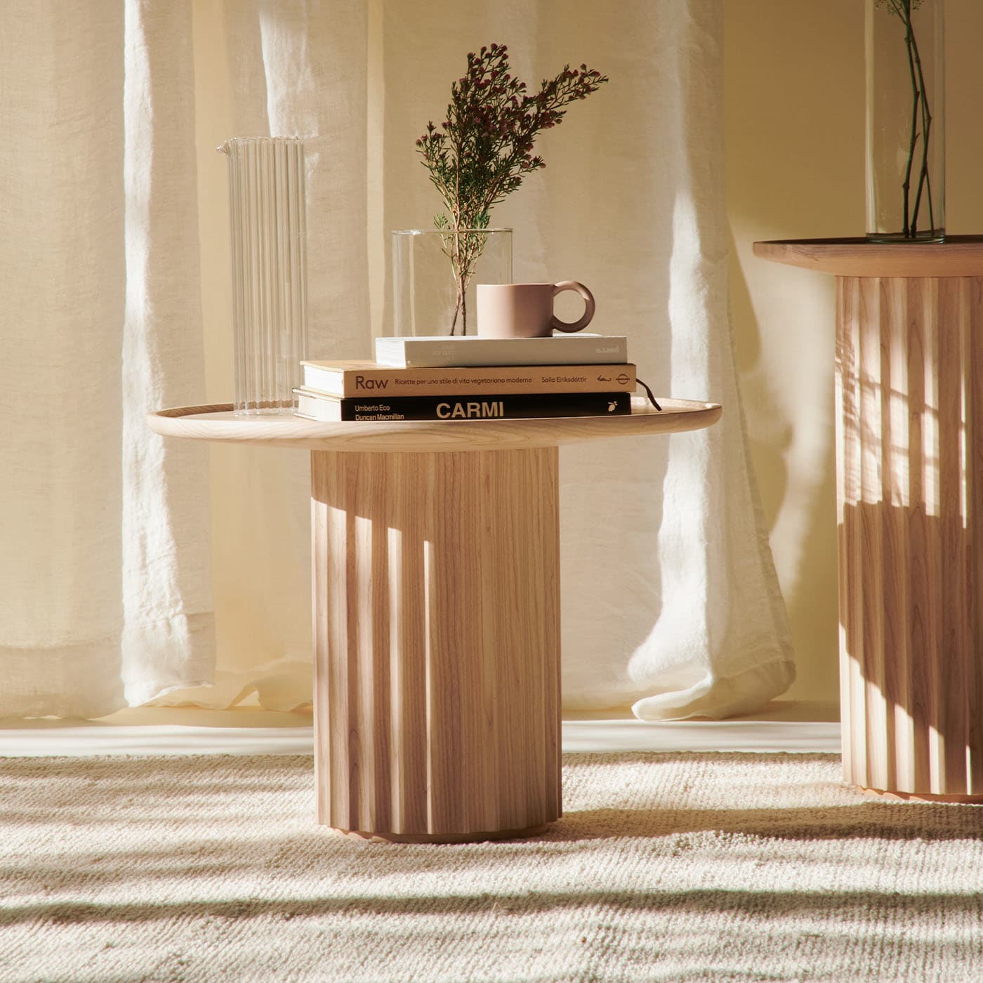 Capitello Natural Ash Couchtisch | Dimensions: Ø 55 cm