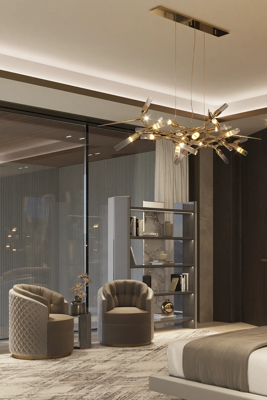 Luxe Drehbarer Sessel - 2