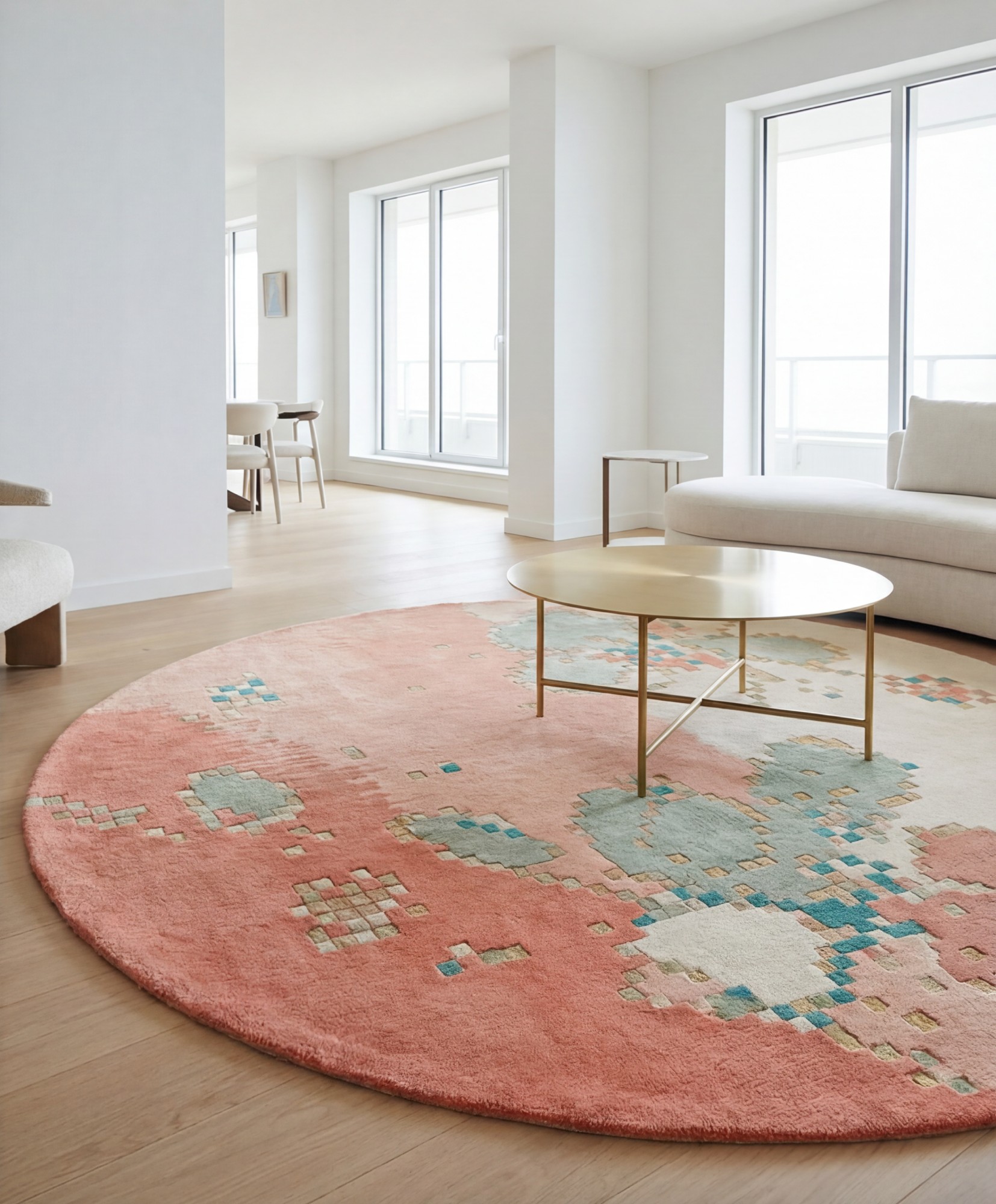 Coral Blossom Teppich