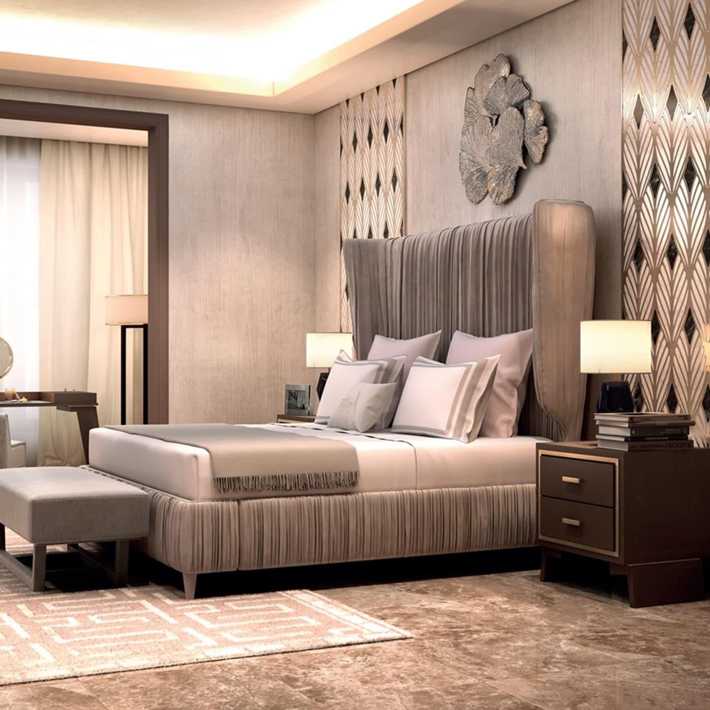 Hamptons Holz‑italienischer Nachttisch | Konfiguration: 1 Schublade