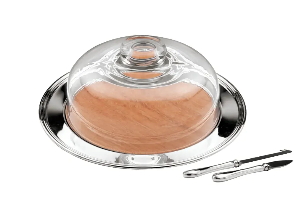 Englisches Käse‑Tablett mit Haube