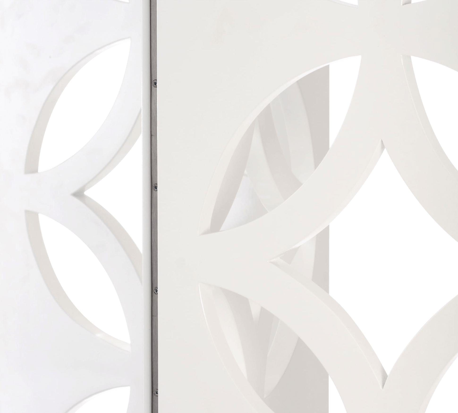 Perlmuttweißer Paravent