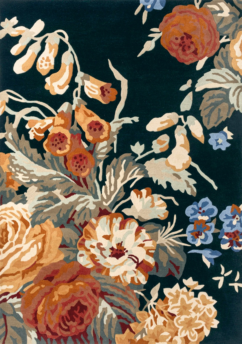 Stapleton Park Navy/Burnt Orange 45318 Teppich | Größe: 200 x 280 cm