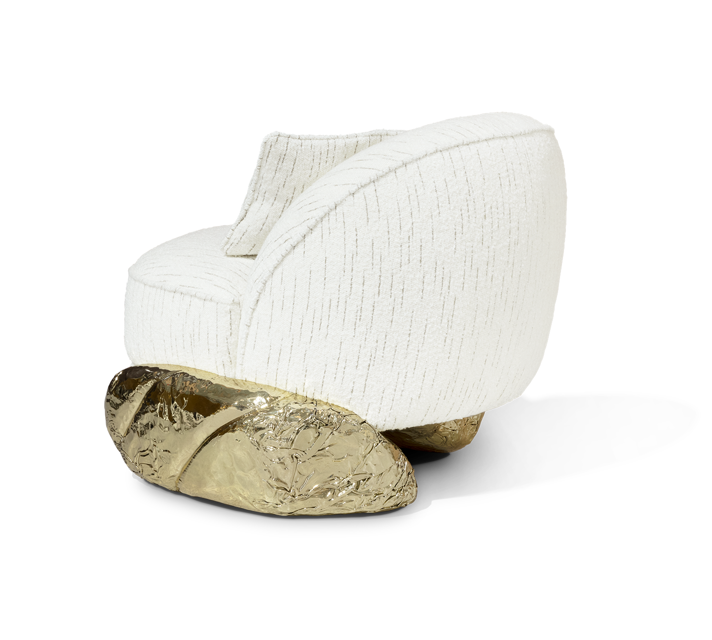 Angora II Weißer Sessel