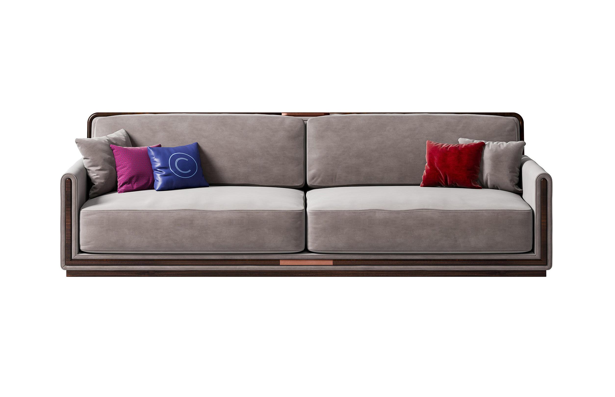 3‑Sitzer Ledersofa | Konfiguration: 3-Seat Extra