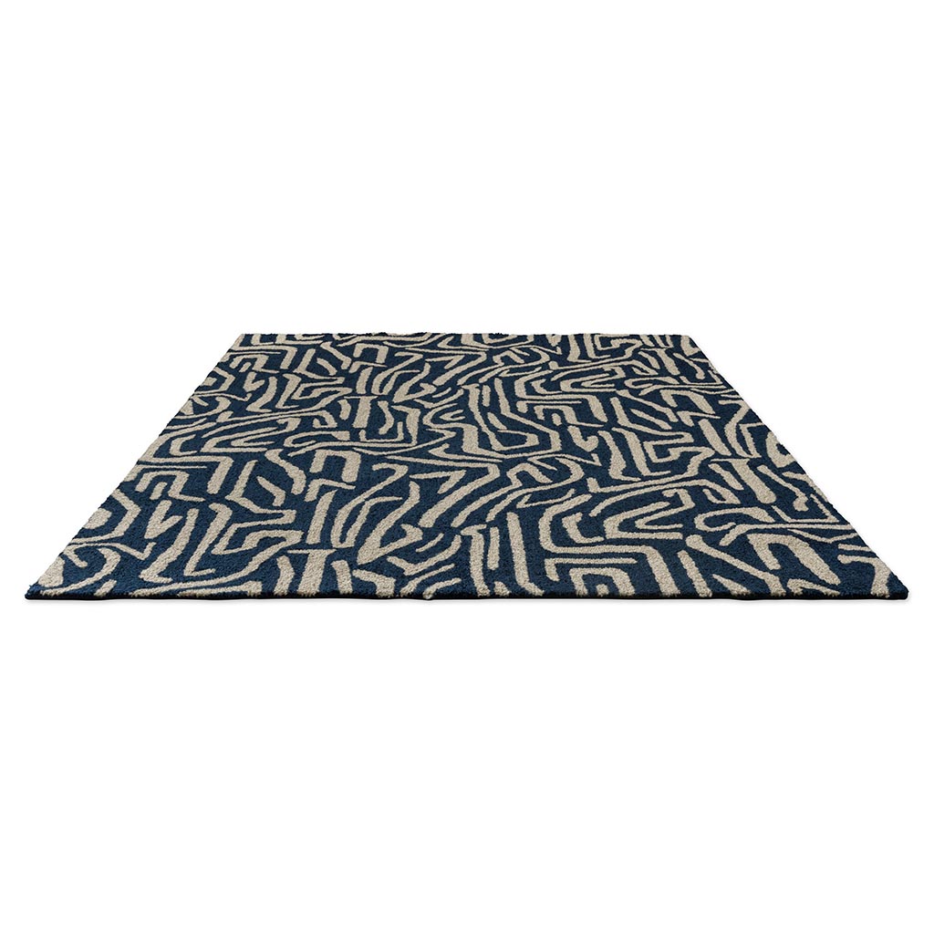 Melodic Blue Outdoor-Teppich | Größe: 160 x 230 cm