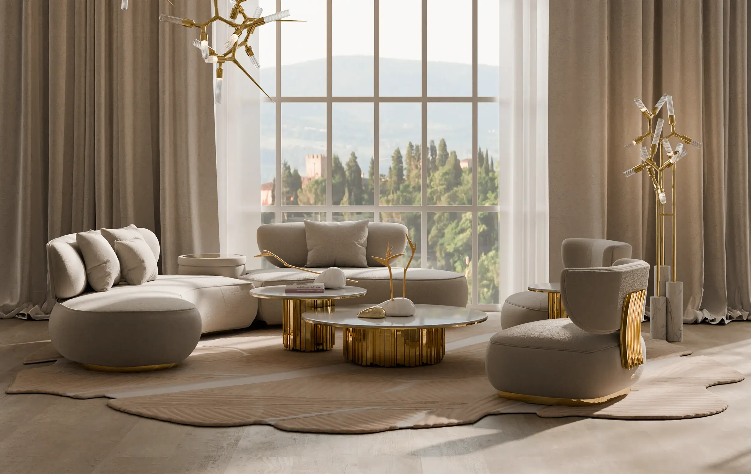 Lattice Rundsofa - 1