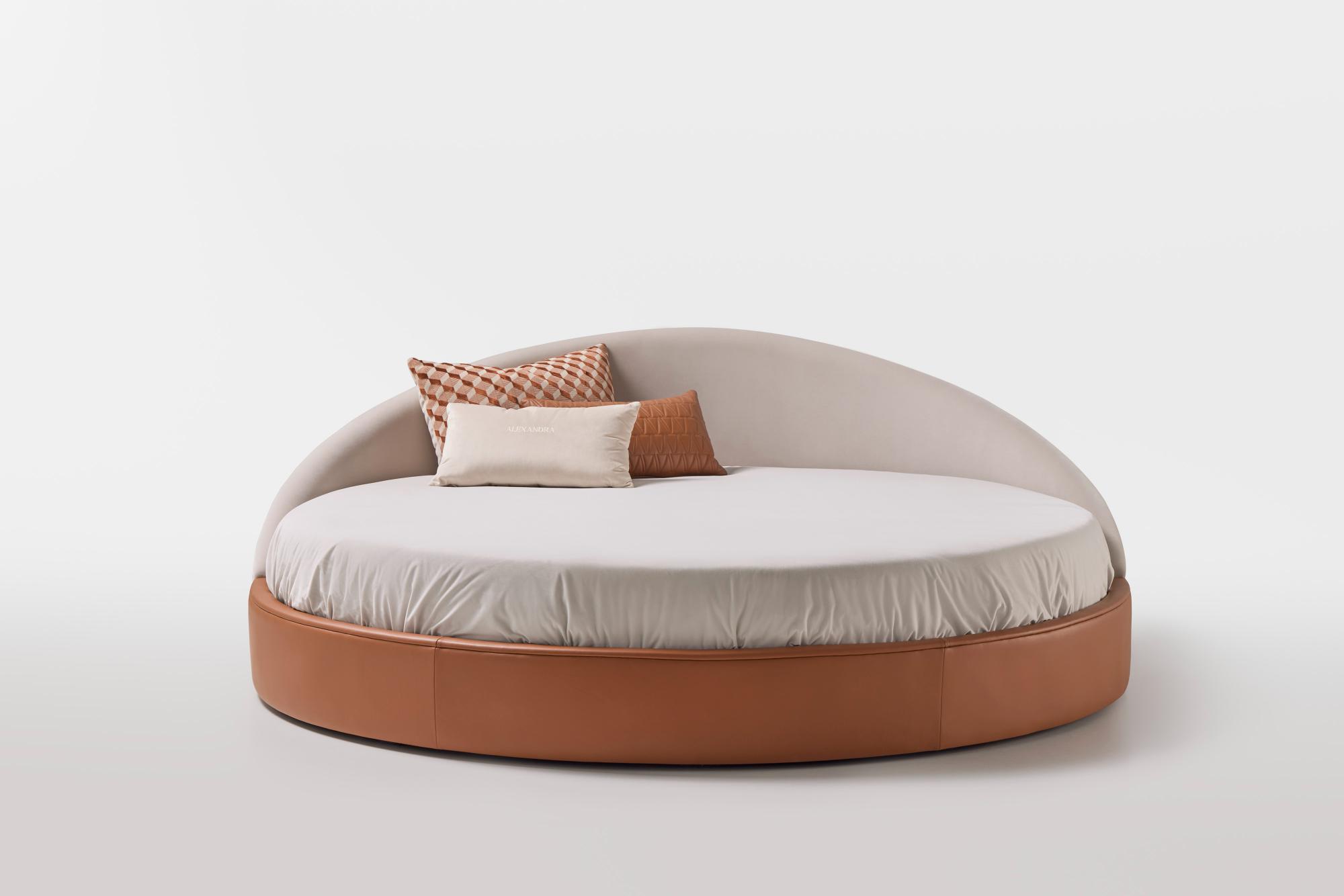 Arco Rundes Lederbett