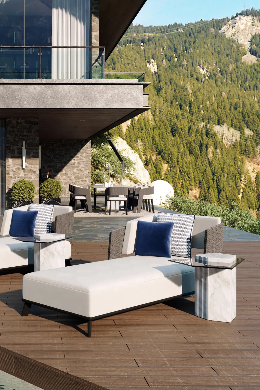 Monarch Outdoor‑Beistelltisch - 1