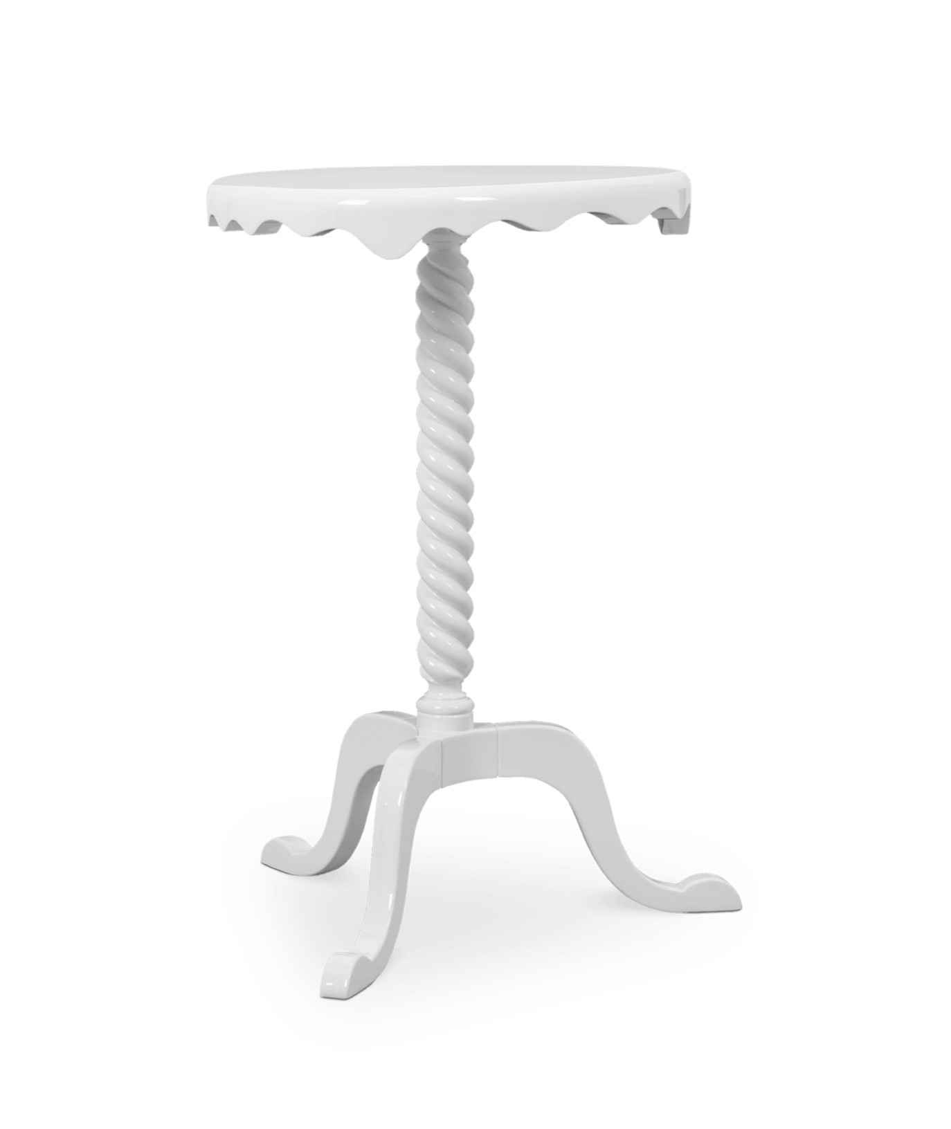 Perlmuttweißer Beistelltisch