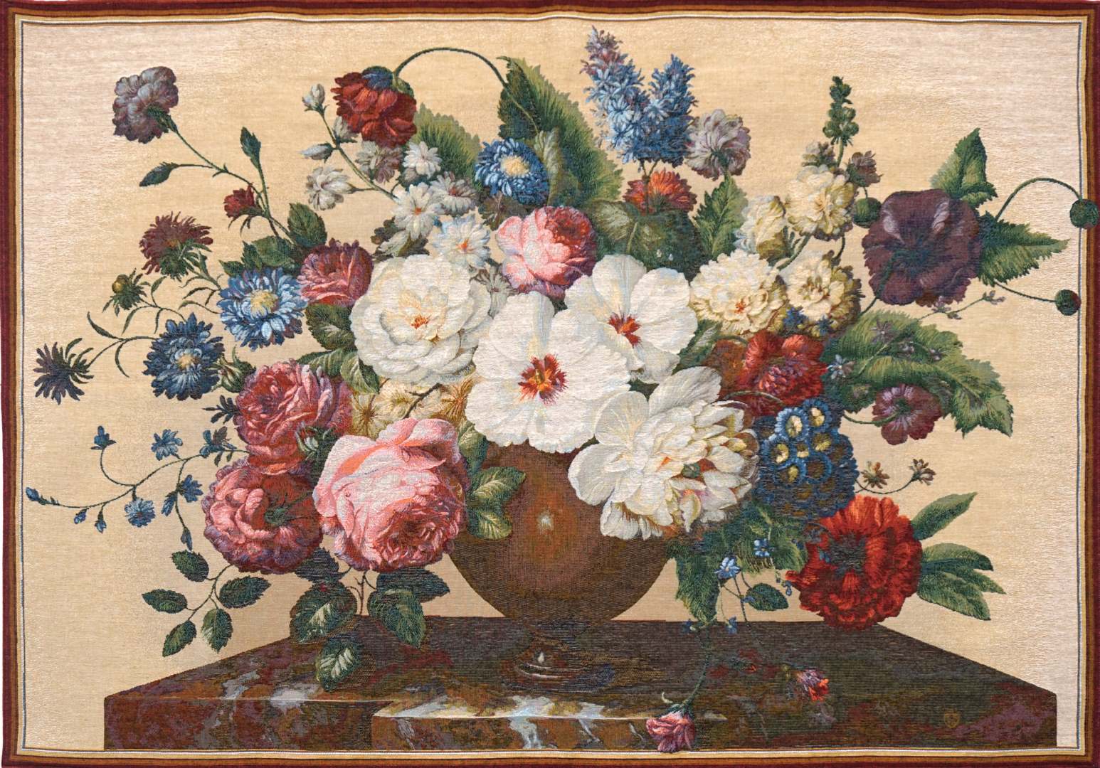 Blumenstrauß Wandteppich | Größe: 110 × 150 cm
