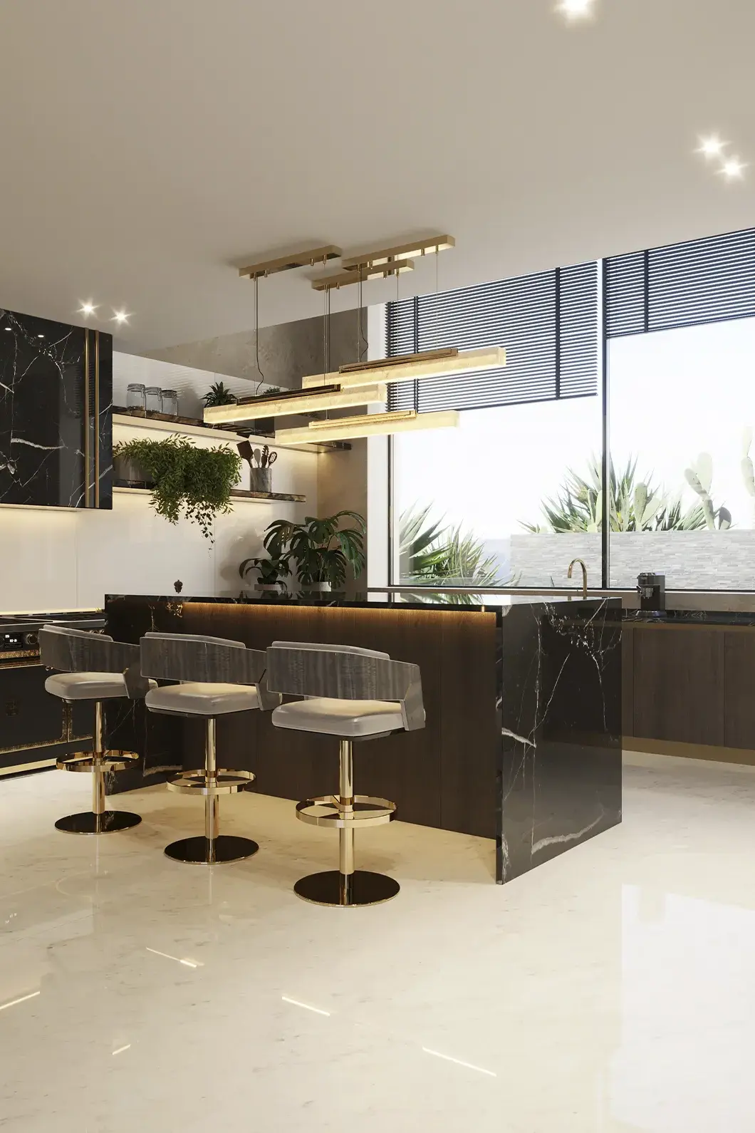 Crown Drehbarer Barstuhl - 3