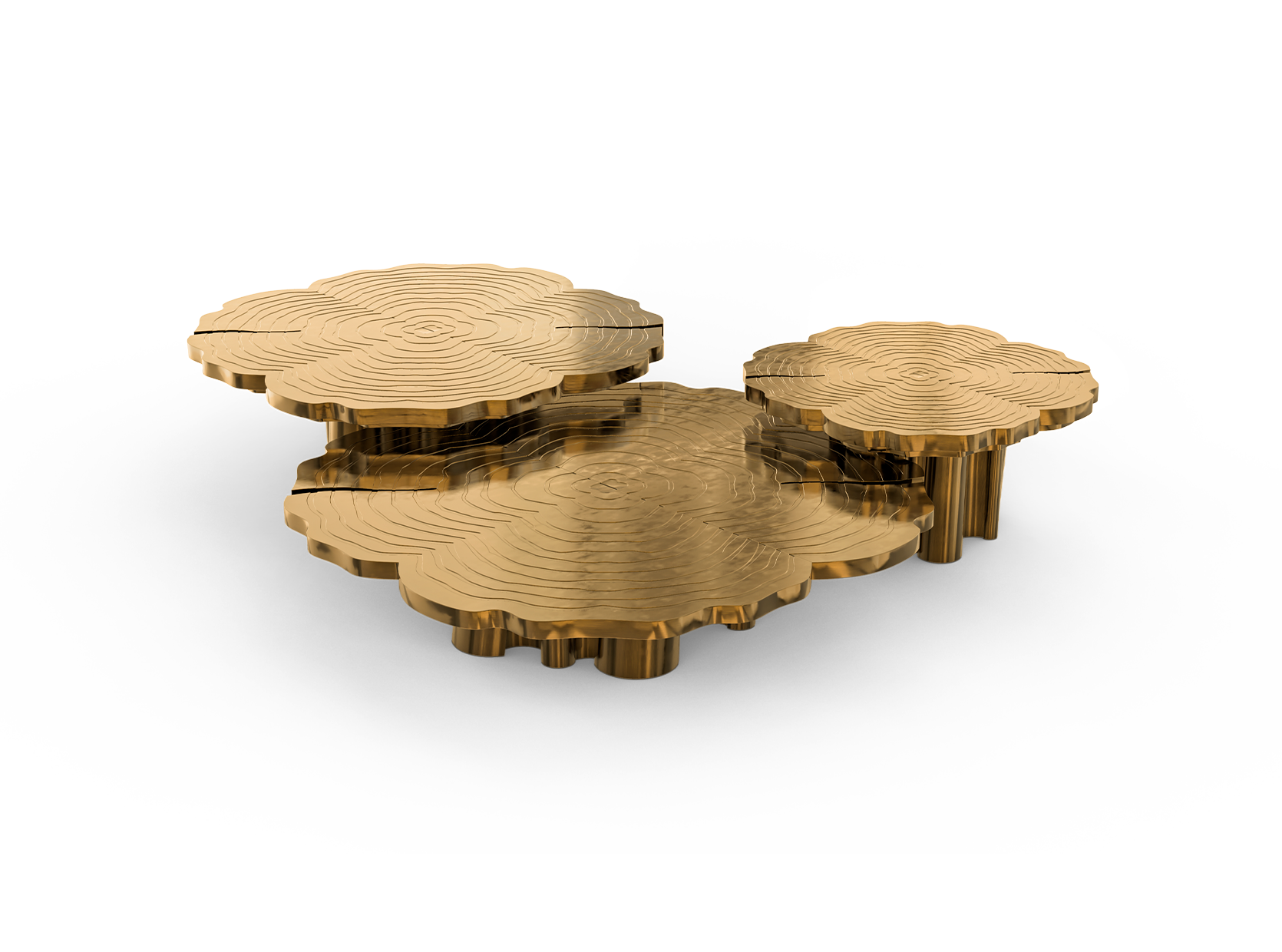 Fortuna Patina 3‑teiliges Couchtisch‑Set