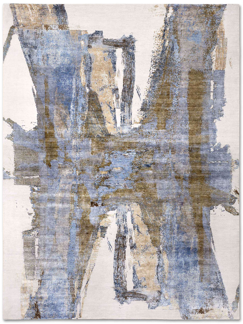 Grey Rust auf Hellgrau Teppich