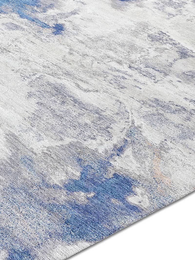 Grau‑Blau‑Sand Hellgrau Teppich | Größe: 300 x 400 cm