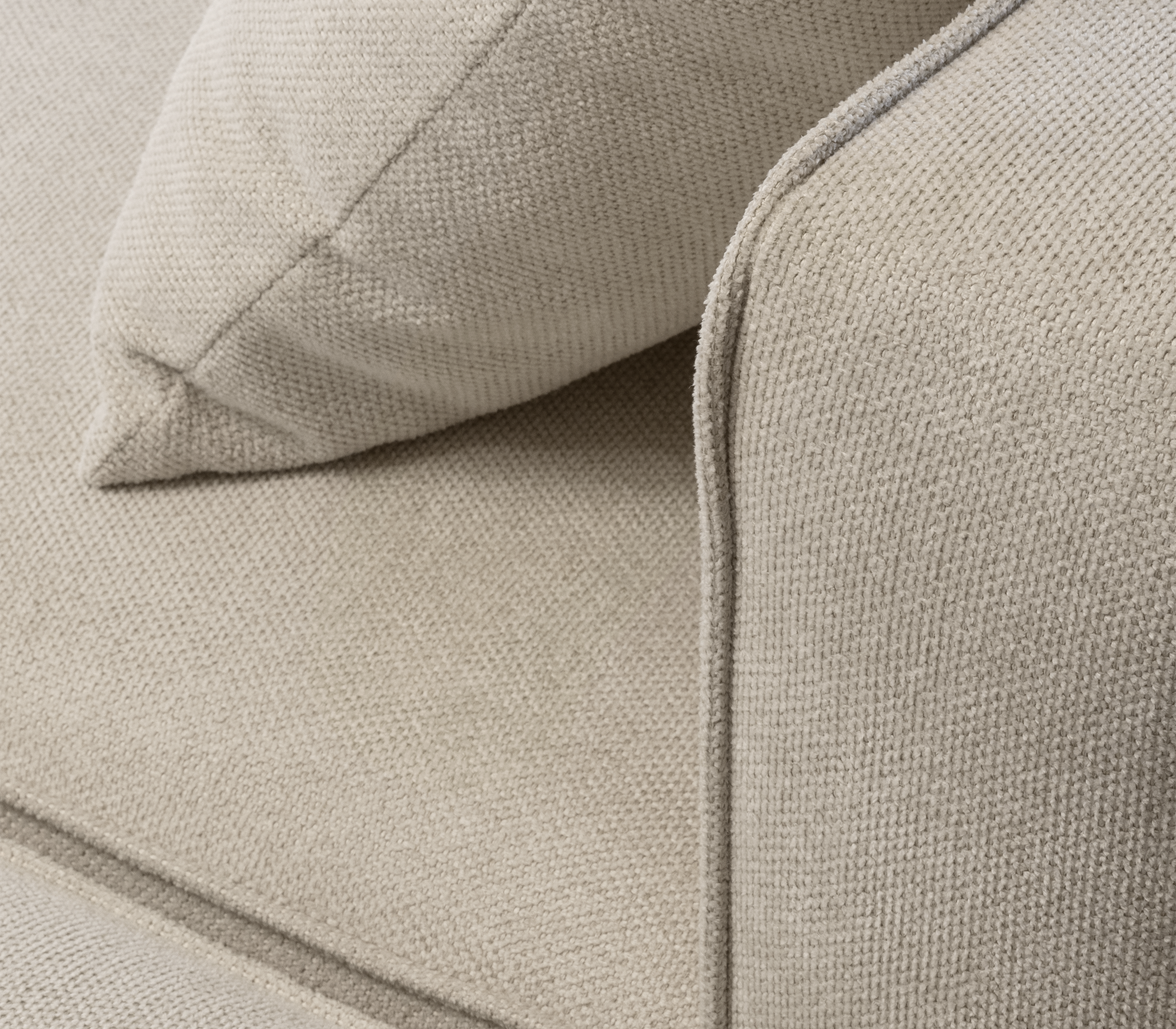 Imperia Creme‑Modulares Sofa