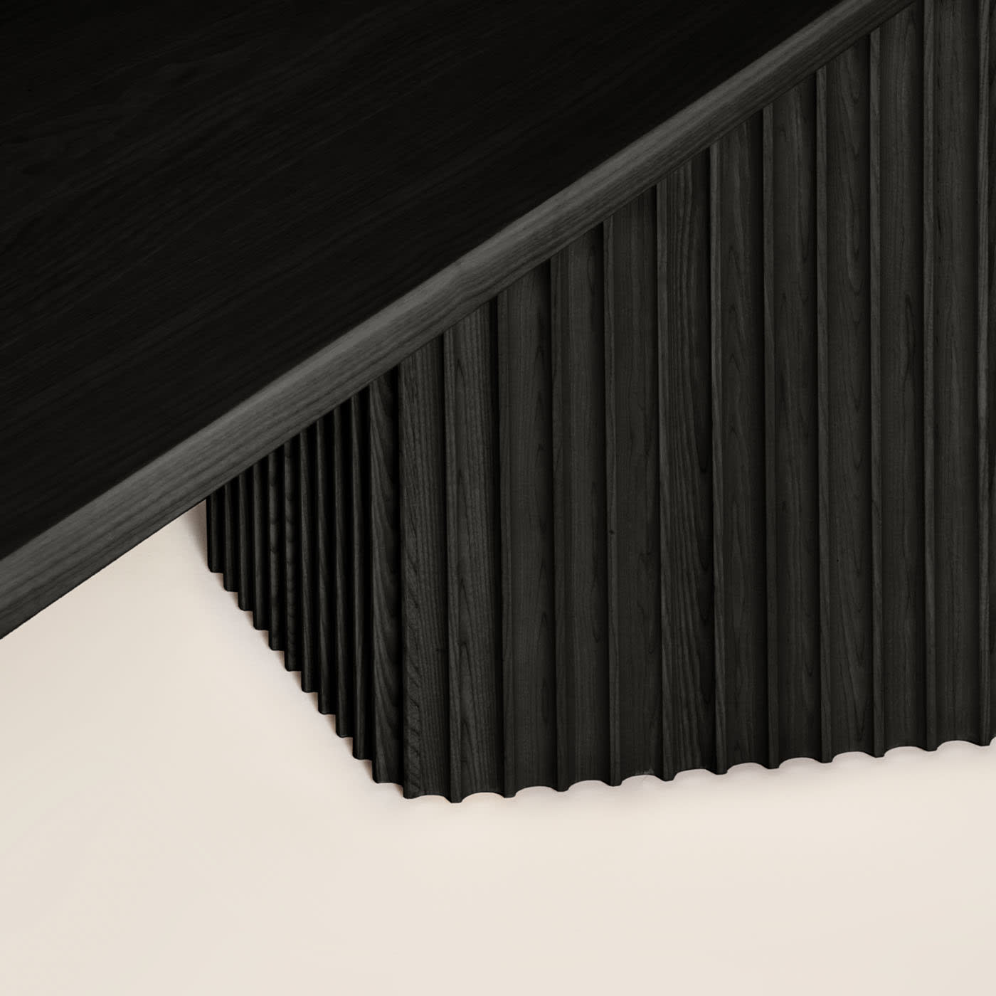 Basalto Schwarzer Esche‑Tisch