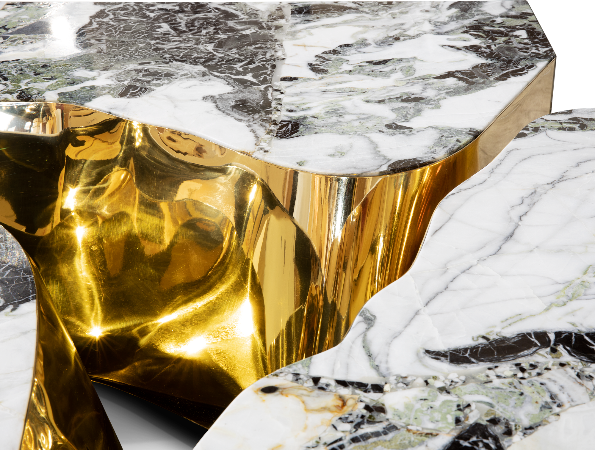 Fissure Marmor‑Couchtisch