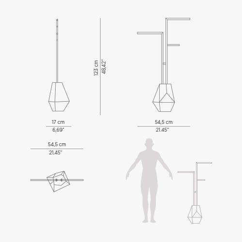 Brilliance Weißer Handtuchhalter