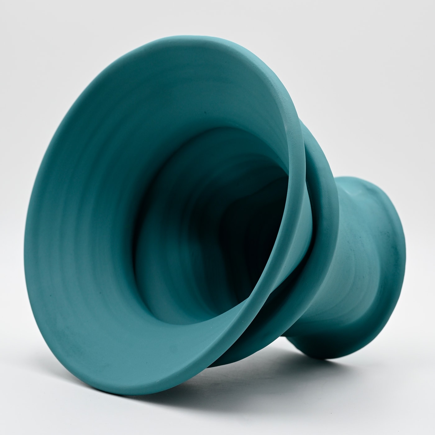 Türkis handgeformte Vase