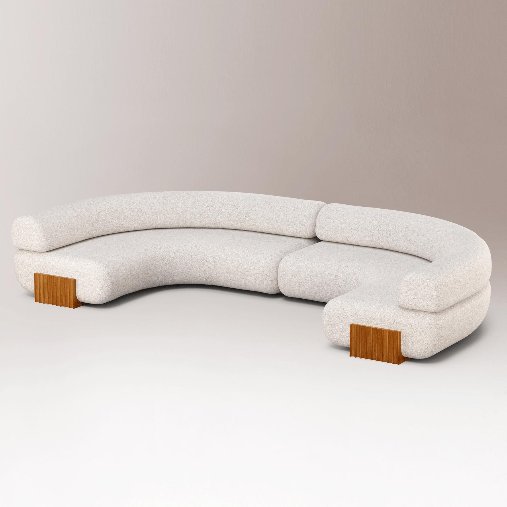 Carmel Wood Modulares Sofa